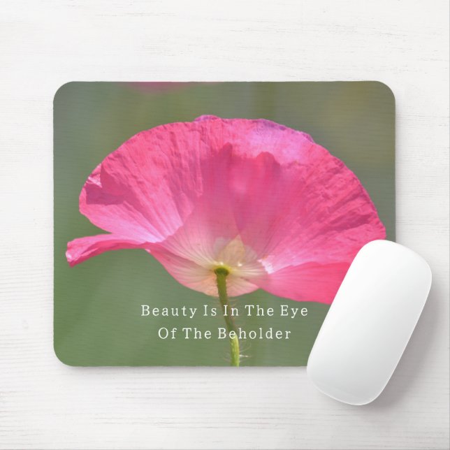 Tapis De Souris Beauty is Pink Iceland Poppy (photography by me) (Avec souris)
