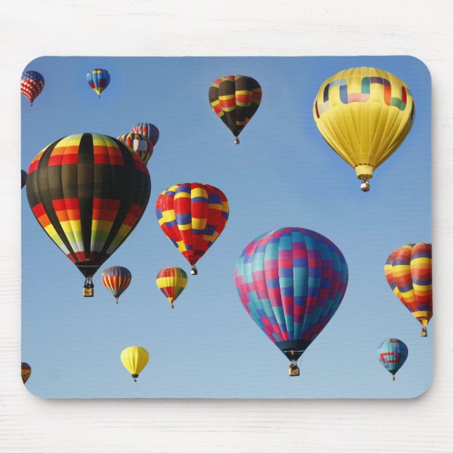 Tapis De Souris Beaux Ballons à air chaud (Devant)
