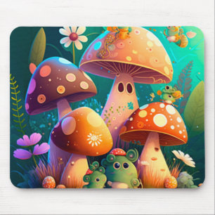 Tapis De Souris Beaux champignons mignons
