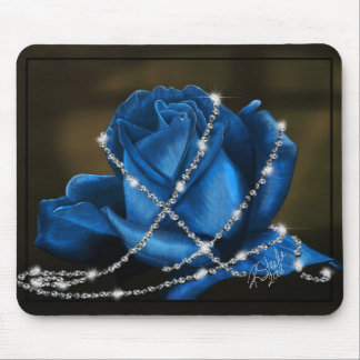 Tapis De Souris beaux rose et diamants de bleu