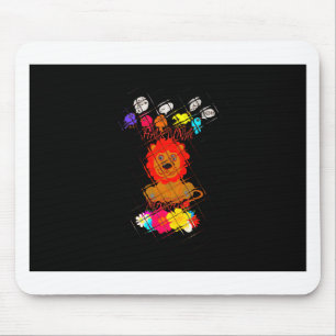 Tapis De Souris Bébé adorable Lion Art Design Motif