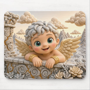 Tapis De Souris Bébé Ange Mignon, Mythique