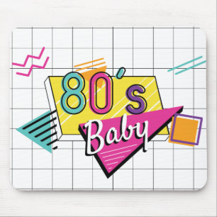 Tapis De Souris Bébé coloré des années 80