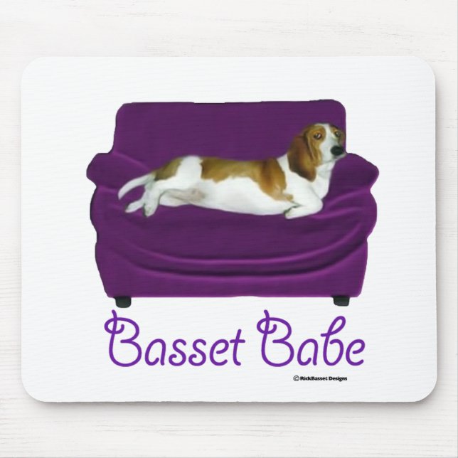 Tapis De Souris Bébé de basset (Devant)