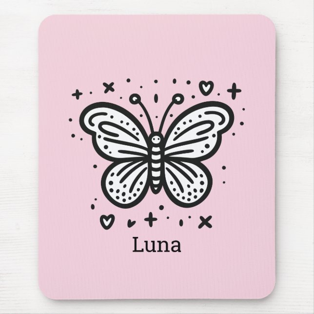 Tapis De Souris Bébé de bison à bouffée - Animal de ferme de Kawai (Devant)