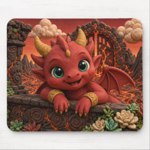 Tapis De Souris Bébé démon mignon, mythique