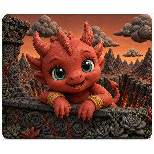 Tapis De Souris Bébé Diable Mignon, Mythique