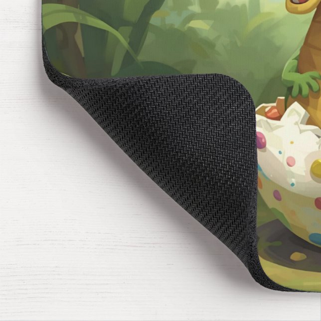 Tapis de souris bébé dino mignon à l'éclosion (Coin)
