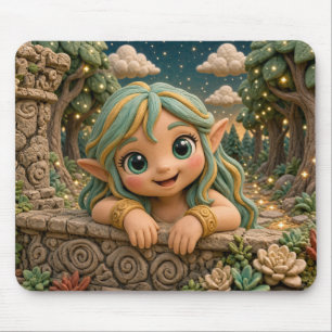 Tapis De Souris Bébé Elfe Mignon, Mythique