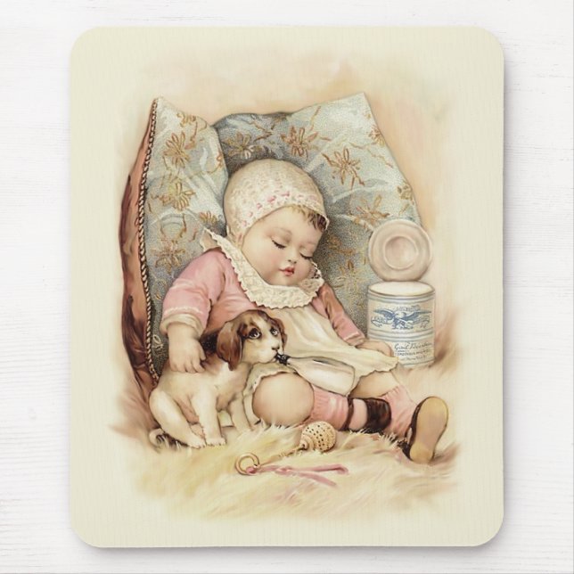 Tapis De Souris Bébé endormi (Devant)