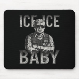 Tapis De Souris Bébé Glace Glace Rétro Drôle Trump