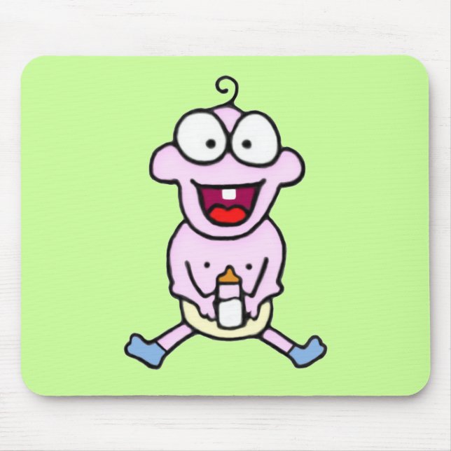 Tapis De Souris Bébé heureux Mousepad (Devant)