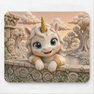 Tapis De Souris Bébé licorne mignonne, mythique