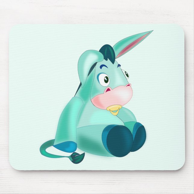 Tapis De Souris Bébé mignon âne (Devant)