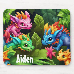 Tapis De Souris Bébé mignon Dragons
