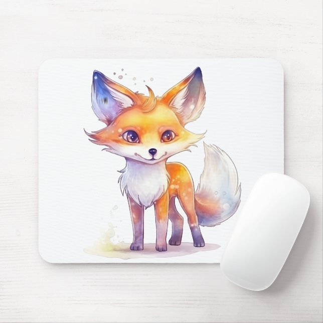 Tapis De Souris Bébé mignon Fox Mousepad (Avec souris)