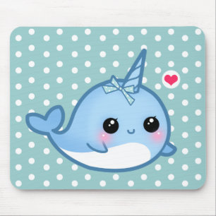 Tapis De Souris Bébé mignon narwhal