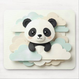 Tapis De Souris Bébé Panda Plié Origami Mignon