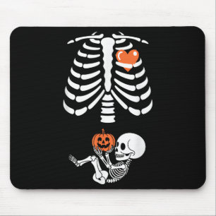 Tapis De Souris Bébé squelette d'Halloween Cage thoracique Materni