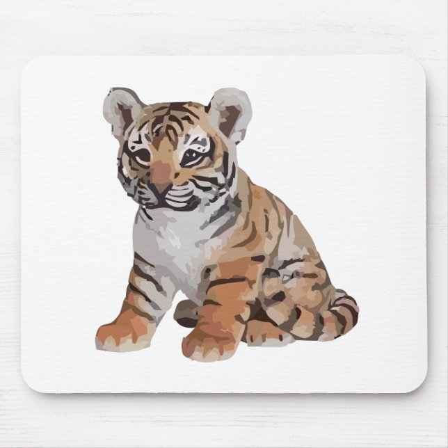 Tapis De Souris Bébé tigre (Devant)