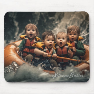 Tapis De Souris Bébés extrêmes - Rafting d'eau blanche