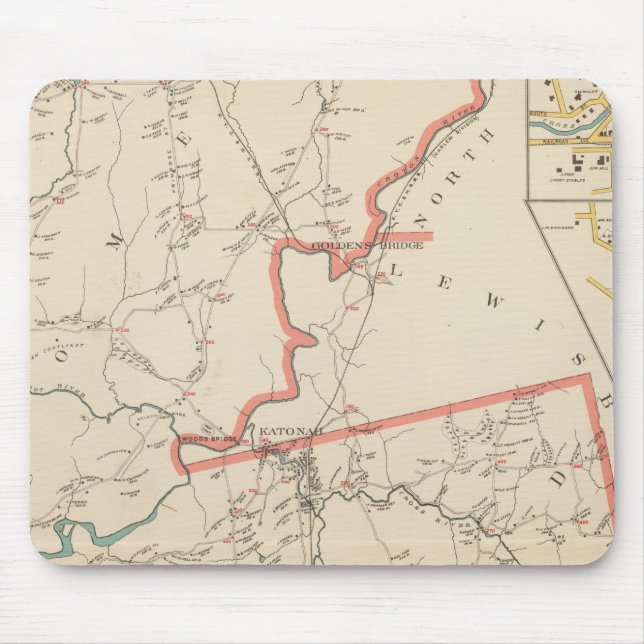 Tapis De Souris Bedford, villes de Somers (Devant)
