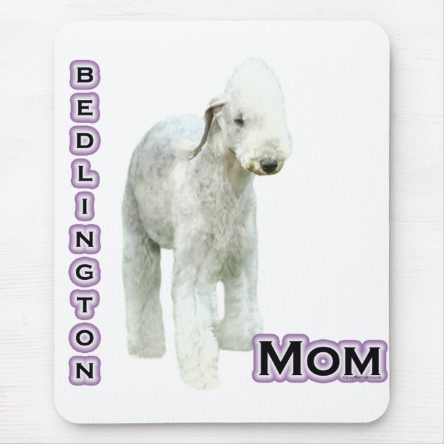 Tapis De Souris Bedlington Terrier Maman 4 (Devant)