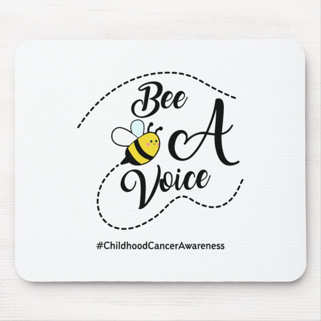 Tapis De Souris Bee A Voice Childhood Cancer Awareness  (Devant)