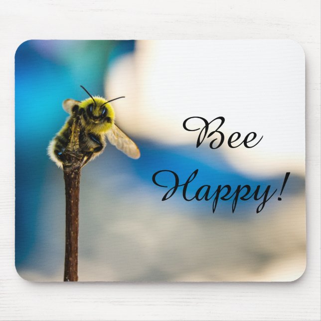Tapis De Souris Bee Happy Bumblebee Mousepad (Devant)