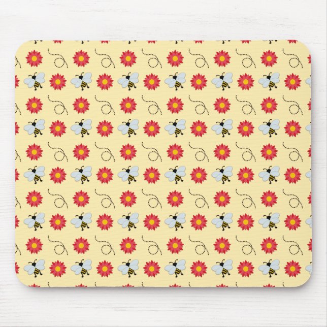 Tapis De Souris Bee Honey and Flower (Devant)
