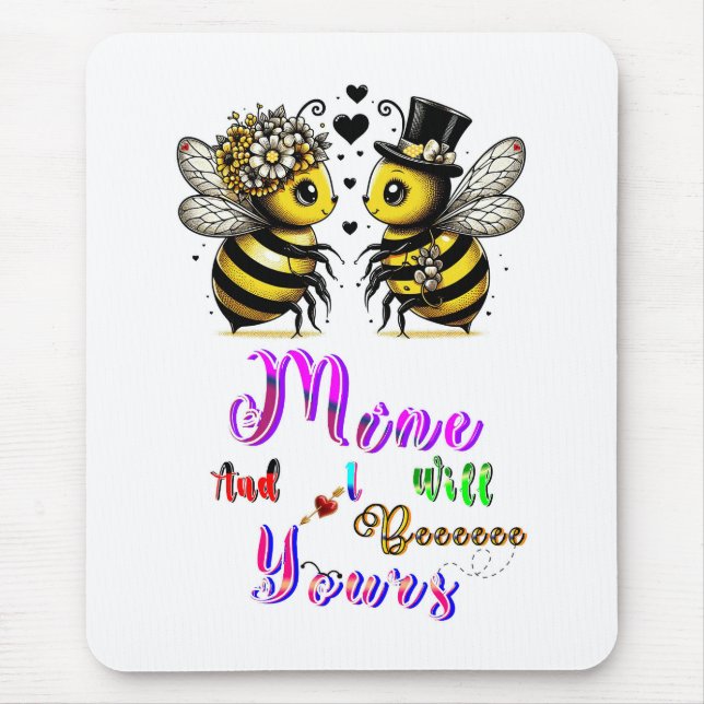 Tapis De Souris Bee Mine And I Will Bee Yours (Devant)