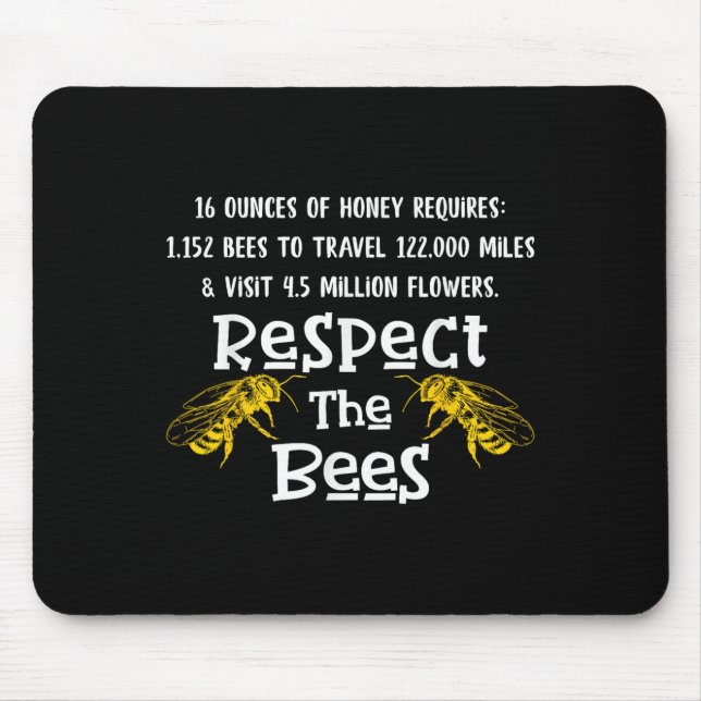 Tapis De Souris Beekeeng Fournitures Miel Bee Hive Bumble Bee Keep (Devant)