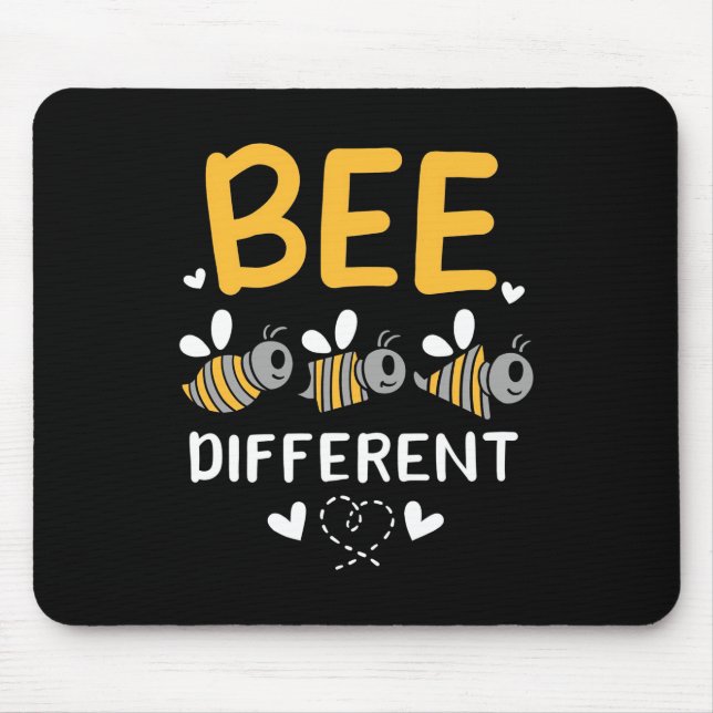 Tapis De Souris Beekeeper Gift | Bee Different (Devant)