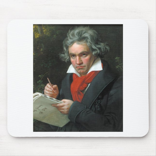 Tapis De Souris Beethoven Cadeaux T-shirts Objets de collection EN (Devant)