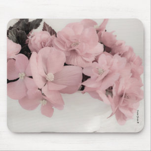 Tapis De Souris Bégonias rose Mousepad