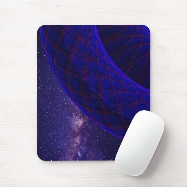 Tapis de souris Beignets Bleus Dans l'Espace (Avec souris)