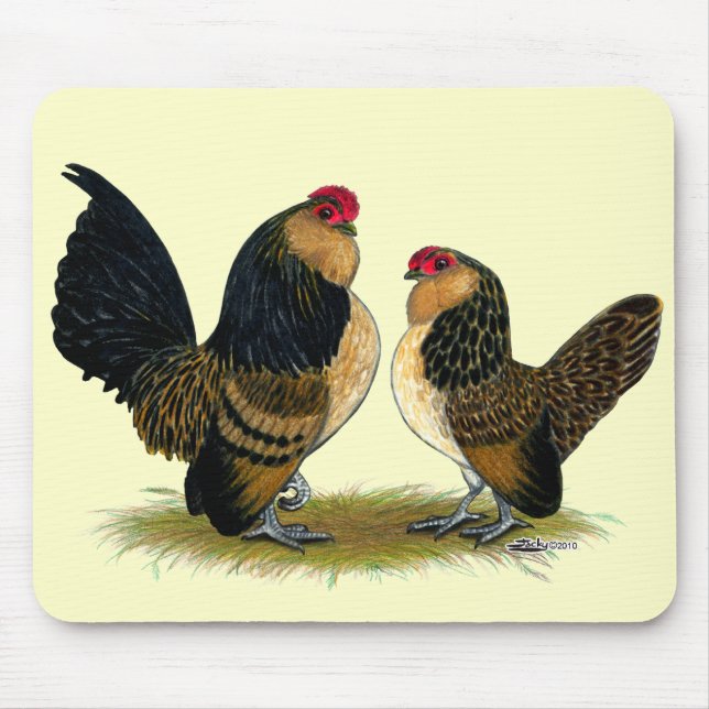 Tapis De Souris Belge d'Anvers Bantams : Quail (Devant)