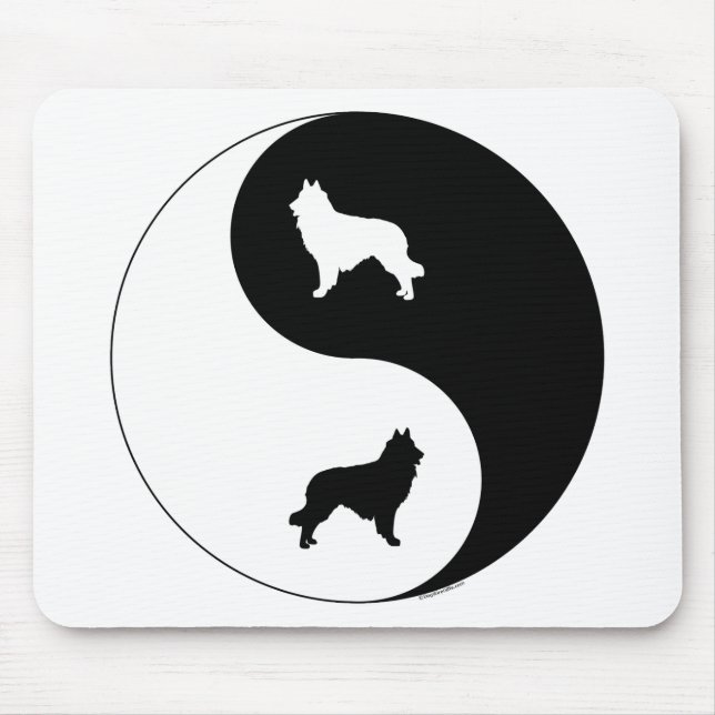 Tapis De Souris Belge Tervuren Yin Yang (Devant)