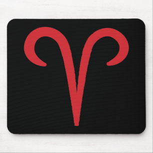 Tapis De Souris Bélier Astrologie Rouge Zodiaque Mars Avril Annive