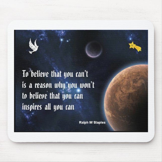 Tapis De Souris Believe that you can (Devant)
