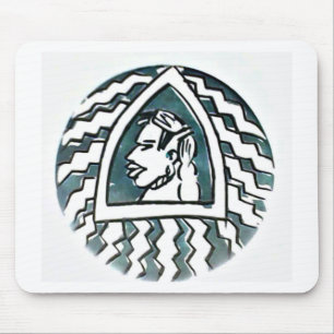 Tapis De Souris Belle Africaine Bongo Massai Portrait Tribal Art