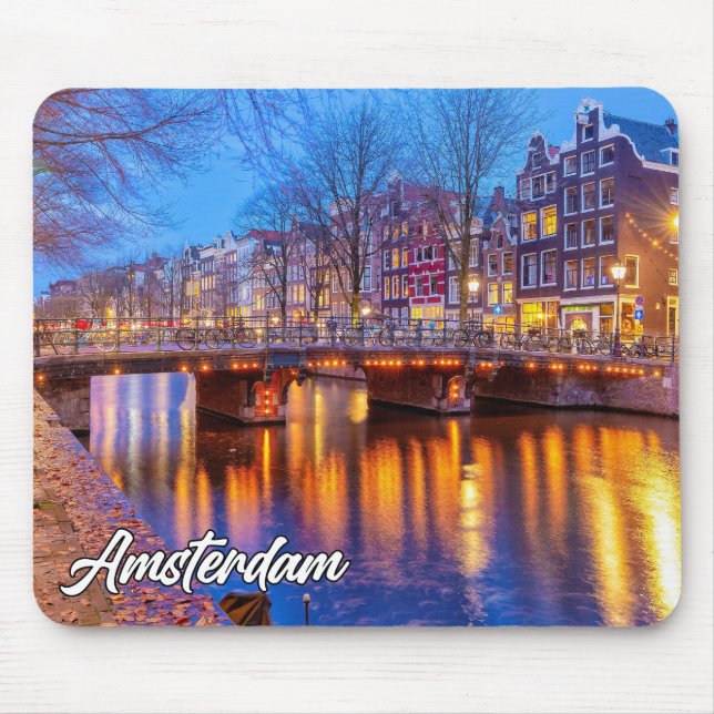 Tapis De Souris Belle Amsterdam, Pays-Bas (Devant)