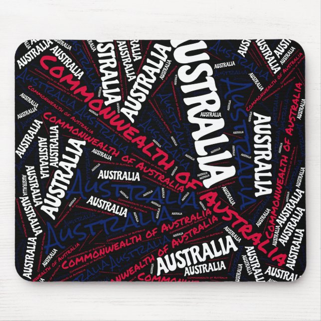 Tapis De Souris Belle Australie couleurs drapeau Patriotique (Devant)
