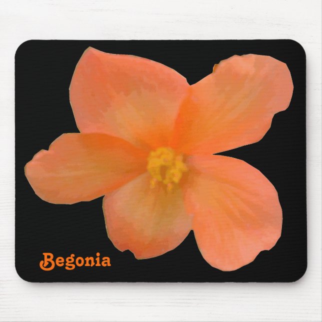 Tapis De Souris Belle Begonia personnalisable Mousepad (Devant)