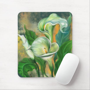 Tapis De Souris Belle Calla Lily peinture à la fleur Pad Souris