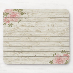 Tapis De Souris Belle campagne Shabby Chic Rustic Wood
