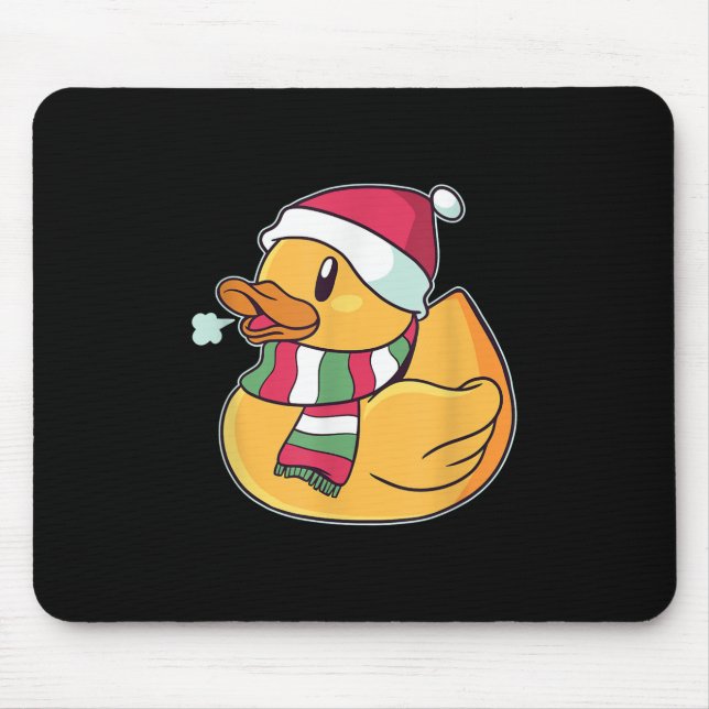 Tapis De Souris Belle Canard de canard Noël (Devant)