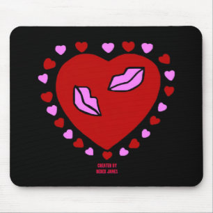Tapis De Souris Belle Cardière Coeur Baisers