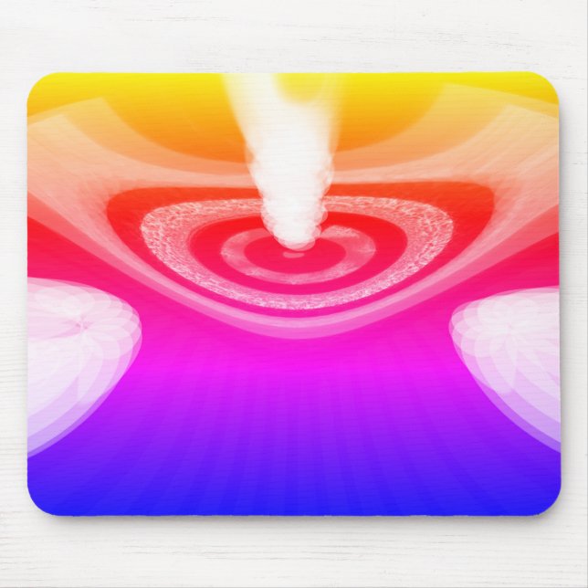 Tapis De Souris Belle comète arc-en-ciel (Devant)