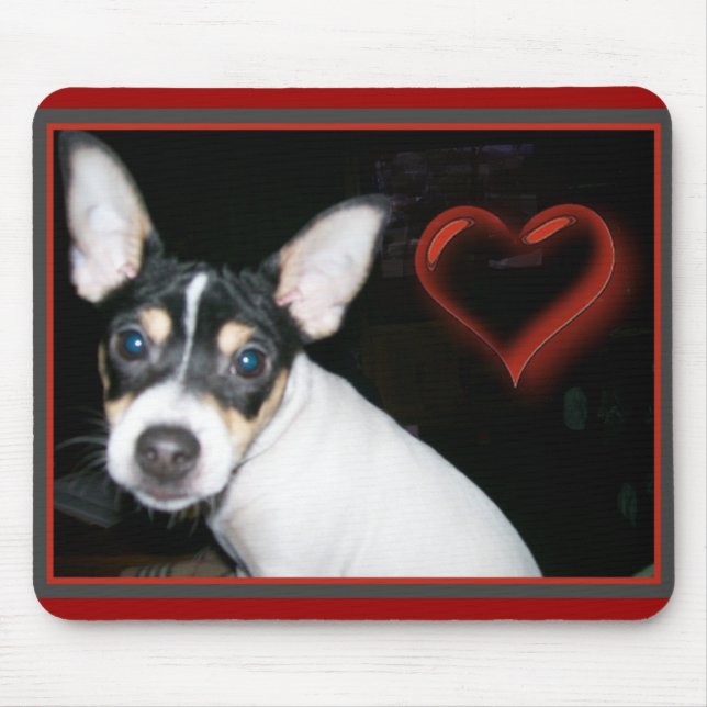 Tapis De Souris Belle cravate avec coeur (Devant)